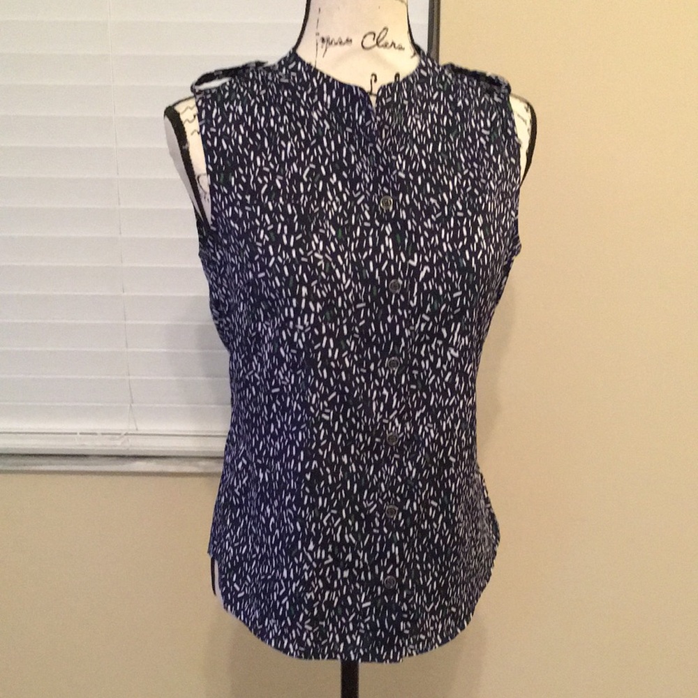 Banana Republic Navy Sleeveless Top